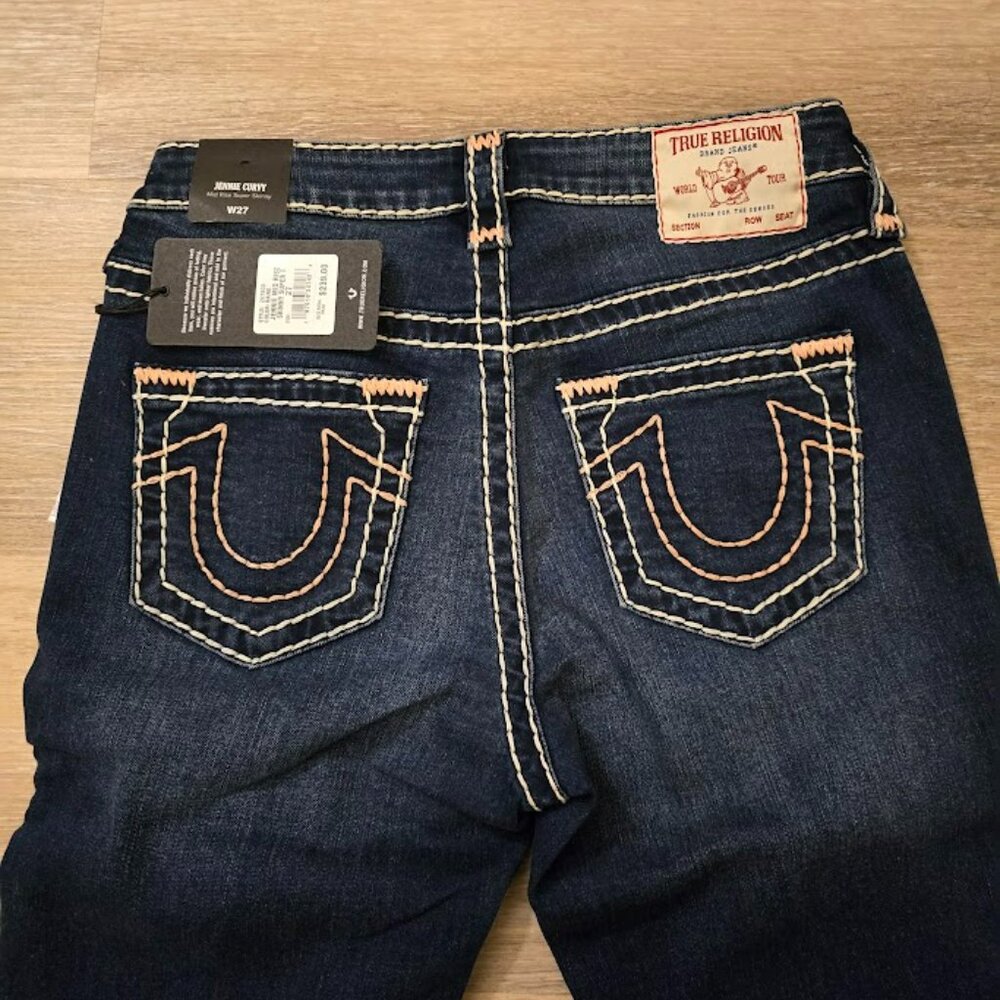 TRUE RELIGION JENNIE SUPER T SKINNY JEAN - SZ 27 BNWT